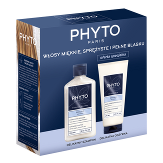 Phyto Softness, delikatny szampon do włosów, 250 ml + odżywka, 175 ml w prezencie - zdjęcie produktu