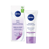 Nivea 24H Nawilżenia, kojący krem na dzień, SPF 15, 50 ml - miniaturka zdjęcia produktu