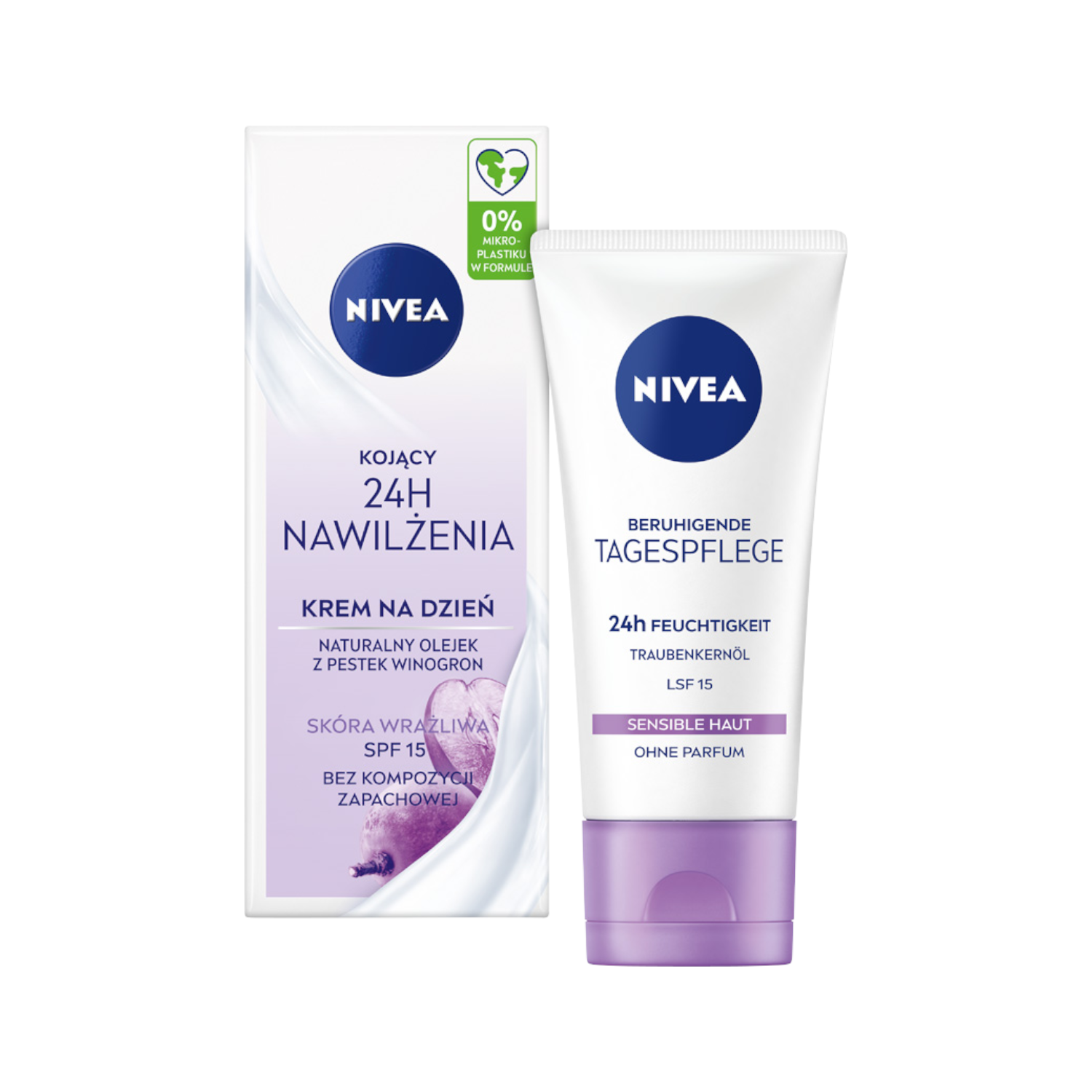 Nivea Nivea 24H Feuchtigkeit, beruhigend Tagescreme, SPF 15, 50 ml — Inhaltsstoffe und Bewertung