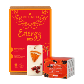 Zestaw Orientana Energy Box, peeling do twarzy, 50 g + zawieszka zapachowa, Bangkok Energy KRÓTKA DATA - zdjęcie produktu