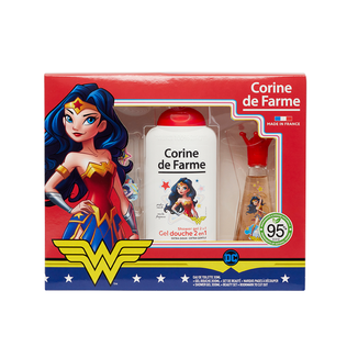 Zestaw Corine De Farme Disney Wonder Woman, woda toaletowa, 30 ml + żel pod prysznic, 300 ml + spinki do włosów, 2 sztuki + bransoletka, 1 sztuka - zdjęcie produktu