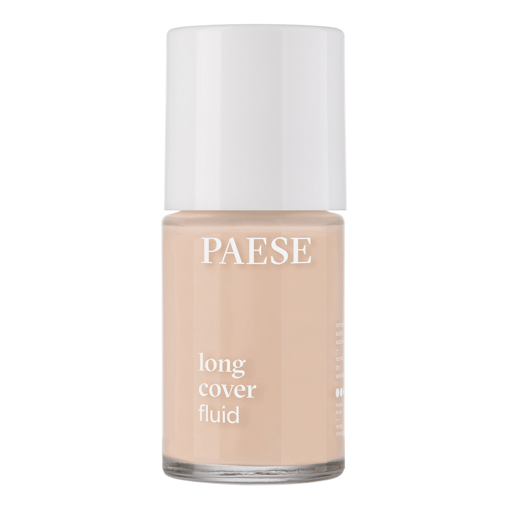 Paese Paese Long Cover Fluid 01 Jasny Beż, podkład kryjący, 30 ml