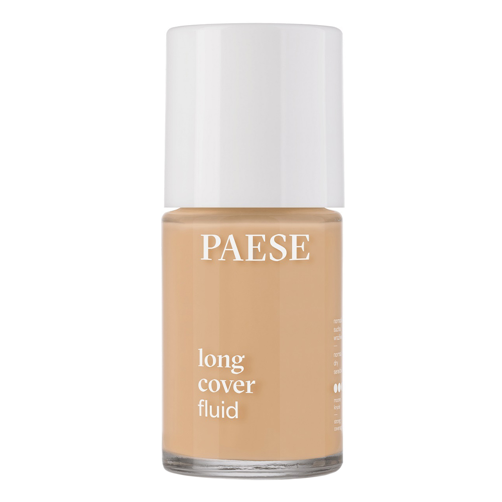 Paese Paese Long Cover Fluid 2,5 Ciepły Beż, podkład kryjący, 30 ml