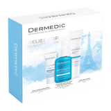 Zestaw Dermedic Hydrain, serum nawadniające twarz, szyję i dekolt, skóra sucha, 30 ml + krem pod oczy, 15 ml + krem dogłębnie nawilżający, 2,5 ml USZKODZONE OPAKOWANIE - miniaturka zdjęcia produktu