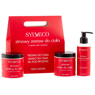 Sylveco Zimowy zestaw do ciała, peeling do ciała, 265 g + masło do ciała, 150 ml + żel pod prysznic, 250 ml USZKODZONE OPAKOWANIE - zdjęcie produktu