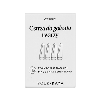 Your KAYA, wymienne ostrza do golenia twarzy, 4 sztuki USZKODZONE OPAKOWANIE Your KAYA, wymienne ostrza do golenia twarzy, 4 sztuki USZKODZONE OPAKOWANIE - zdjęcie produktu