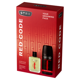 Zestaw STR8 Red Code, woda po goleniu, 50 ml + dezodorant w sprayu, 150 ml - zdjęcie produktu