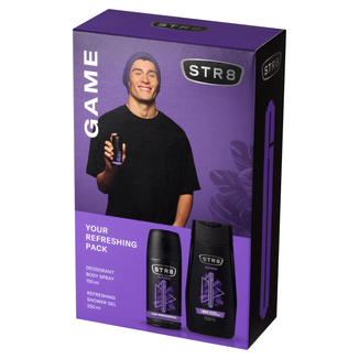 Zestaw STR8 Game, dezodorant w sprayu, 150 ml + żel pod prysznic, 250 ml - zdjęcie produktu