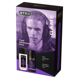 Zestaw STR8 Game, dezodorant, 85 ml + dezodorant w sprayu, 150 ml - zdjęcie produktu