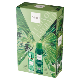 Zestaw C-THRU Luminous Emerald, woda toaletowa, 30 ml + dezodorant w sprayu 150 ml - zdjęcie produktu