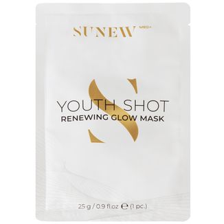 SunewMed+ Youth Shot, maska w płachcie do twarzy regenerująca + glow, 1 sztuka - zdjęcie produktu