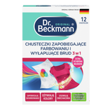 Dr. Beckmann, chusteczki wyłapujące kolor i wspomagające usuwanie brudu 3w1, 12 sztuk - miniaturka zdjęcia produktu