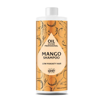 Ronney Professional Oil System Low Porosity Hair, szampon do włosów niskoporowatych z masłem mango, 1000 ml - zdjęcie produktu