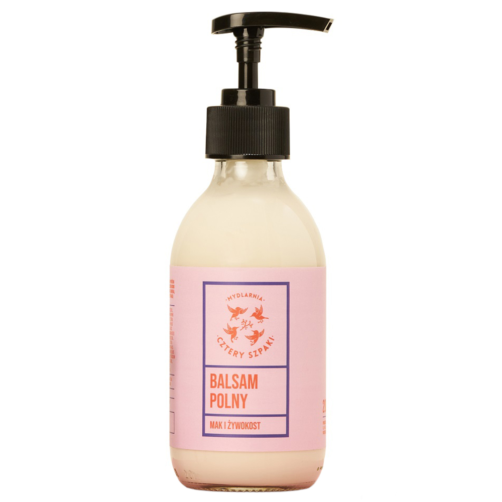 Mydlarnia Cztery Szpaki Cztery Szpaki Balsam Polny, mak i żywokost, 210 ml — Inhaltsstoffe und Bewertung