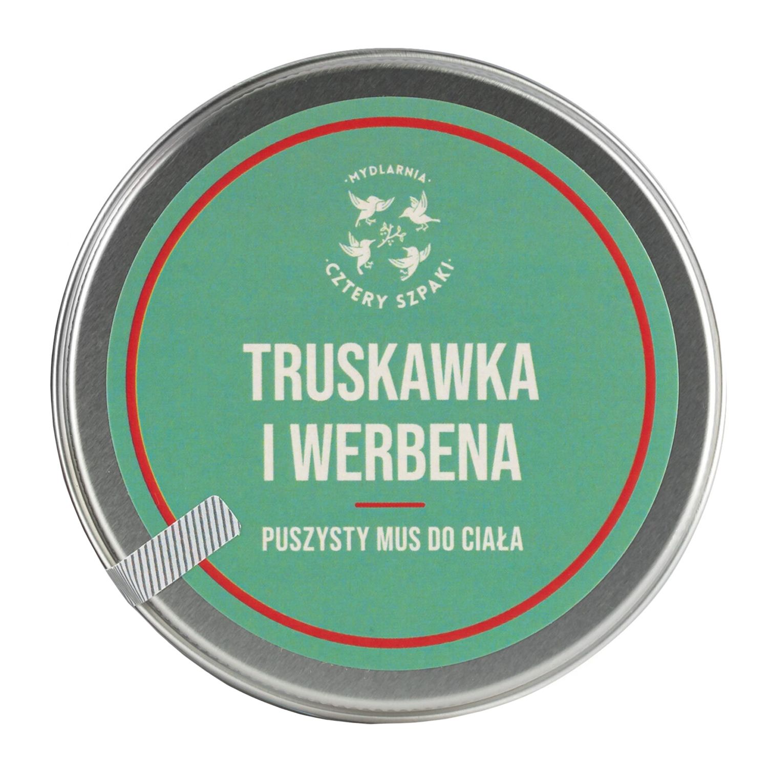 Mydlarnia Cztery Szpaki Cztery Szpaki, puszysty mus do ciała, truskawka i werbena, 150 ml