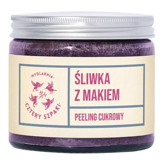 Cztery Szpaki, peeling cukrowy, śliwka z makiem, 250 ml - zdjęcie produktu