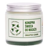 Cztery Szpaki, świeca konopna do masażu, eukaliptus i szałwia, 120 g - miniaturka zdjęcia produktu