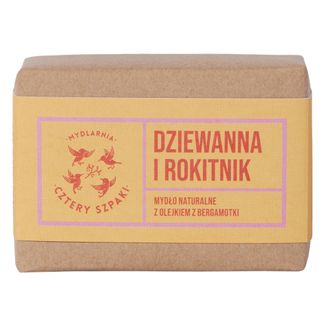 Cztery Szpaki, mydło w kostce, dziewanna i rokitnik, 110 g - zdjęcie produktu