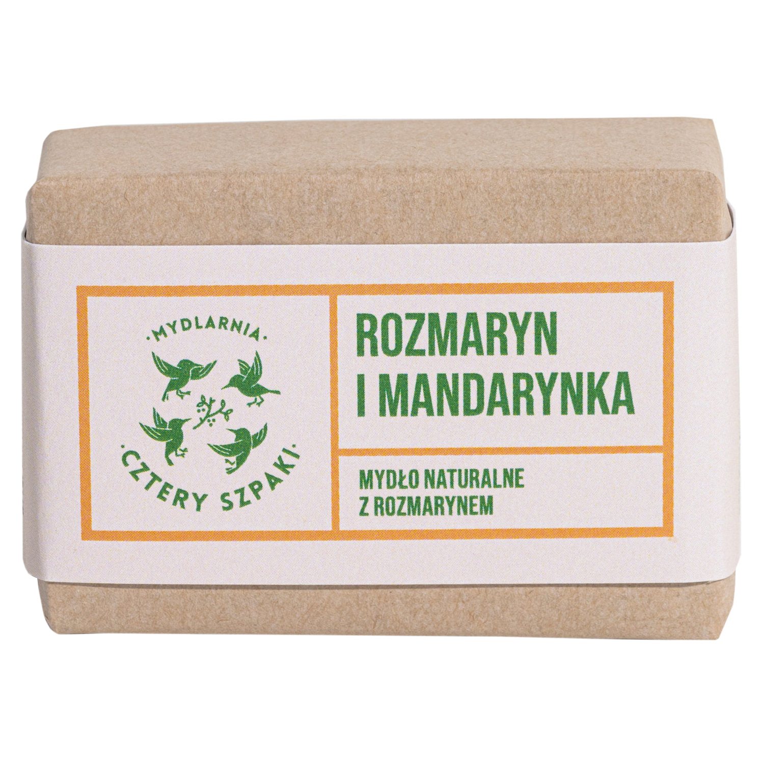 Mydlarnia Cztery Szpaki Cztery Szpaki, mydło w kostce, rozmaryn i mandarynka, 110 g