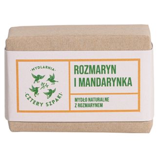 Cztery Szpaki, mydło w kostce, rozmaryn i mandarynka, 110 g - zdjęcie produktu