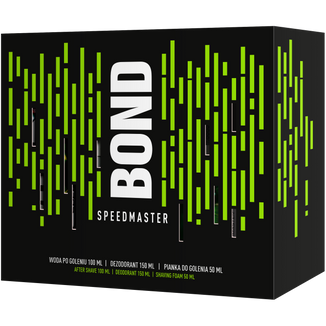Zestaw Bond Speedmaster, woda po goleniu, 100 ml + dezodorant, 150 ml + pianka do golenia, 50 ml - zdjęcie produktu