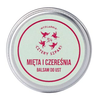 Cztery Szpaki, balsam do ust, mięta i czereśnia, 15 ml USZKODZONE OPAKOWANIE - zdjęcie produktu