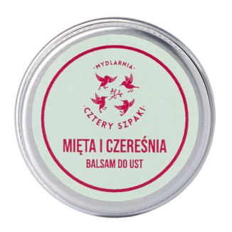 Cztery Szpaki, balsam do ust, mięta i czereśnia, 15 ml - zdjęcie produktu