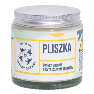 Cztery Szpaki Pliszka, cytrusowa świeca sojowa, 120 g - zdjęcie produktu