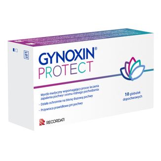 Gynoxin Protect, globulki dopochwowe, 10 sztuk - zdjęcie produktu