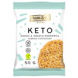 Frank&Oli Keto, miękkie ciasteczko, kokos i orzechy nerkowca, 50 g - miniaturka zdjęcia produktu
