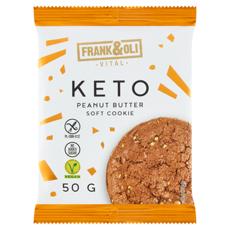 Frank&Oli Keto, ciasteczko miękkie, peanut butter, 50 g KRÓTKA DATA - zdjęcie produktu