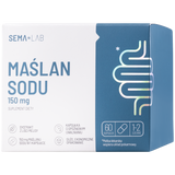 SEMA LAB Maślan Sodu 150 mg, 60 kapsułek o opóźnionym uwalnianiu SEMA LAB Maślan Sodu 150 mg, 60 kapsułek o opóźnionym uwalnianiu - miniaturka zdjęcia produktu