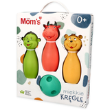 Mom's Care, zabawka edukacyjna, Miękkie Kręgle, pastelowe, po 10 miesiącu, 1 sztuka - miniaturka zdjęcia produktu