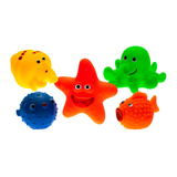 Mom's Care, zabawka do kąpieli, zwierzaki morskie, od urodzenia, 5 sztuk - miniaturka zdjęcia produktu