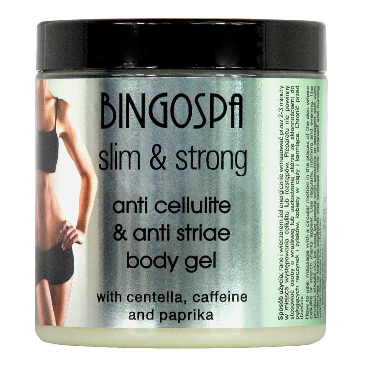 Nieznana Bingospa Slim&Strong, żel antycellulitowy do ciała z centellą i kofeiną, 250 g