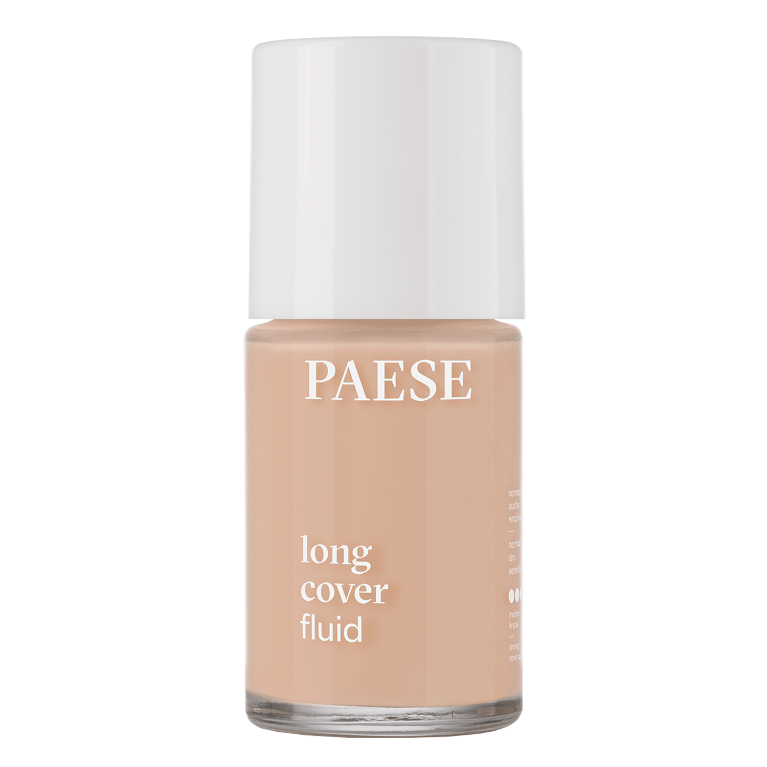 Paese Paese Long Cover Fluid 03 Złoty Beż, podkład kryjący, 30 ml
