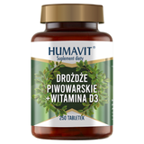 Humavit Drożdże Piwowarskie + Witamina D3, 250 tabletek - miniaturka zdjęcia produktu