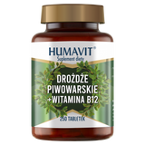 Humavit Drożdże Piwowarskie + Witamina B12, 250 tabletek Humavit Drożdże Piwowarskie + Witamina B12, 250 tabletek - miniaturka zdjęcia produktu