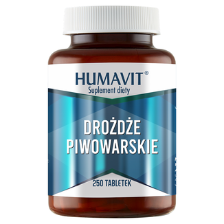 Humavit Drożdże Piwowarskie, 250 tabletek - zdjęcie produktu