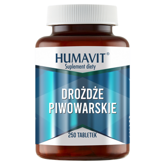 Humavit Drożdże Piwowarskie, 250 tabletek Humavit Drożdże Piwowarskie, 250 tabletek - zdjęcie produktu