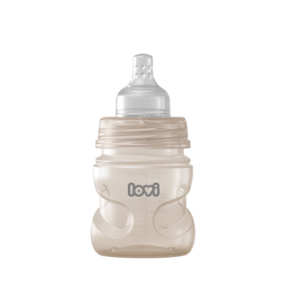 Lovi Trends, butelka ze smoczkiem dynamicznym, Beige, od urodzenia, 120 ml - zdjęcie produktu