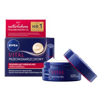 Nivea Vital Przeciwzmarszczkowy, krem wzmacniający na noc, 50 ml - zdjęcie produktu