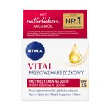 Nivea Vital Przeciwzmarszczkowy, krem odżywczy na dzień, SPF 15, 50 ml - miniaturka zdjęcia produktu