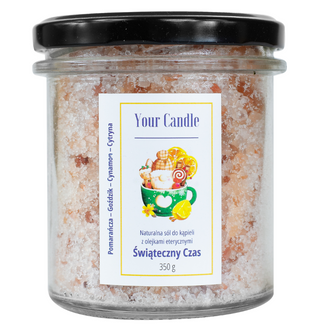 Your Candle, naturalna sól do kąpieli z olejkami eterycznymi, Świąteczny Czas, 350 g - zdjęcie produktu