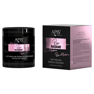 Apis Rose Madame, naturalna świeca sojowa, 220 g - zdjęcie produktu