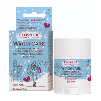 Floslek Winter Care, krem do twarzy w sztyfcie, ochronny, SPF 50+, 24 g USZKODZONE OPAKOWANIE - zdjęcie produktu