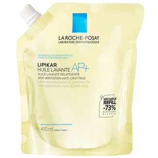 La Roche-Posay Lipikar AP+, olejek myjący uzupełniający poziom lipidów, przeciw podrażnieniom skóry, zapas, 400 ml - zdjęcie produktu