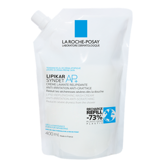 La Roche-Posay Lipikar Syndet AP+, krem myjący do ciała uzupełniający poziom lipidów, od urodzenia, zapas, 400 ml - zdjęcie produktu