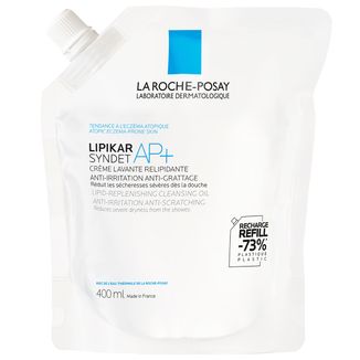 La Roche-Posay Lipikar Syndet AP+, krem myjący do ciała uzupełniający poziom lipidów, od urodzenia, zapas, 400 ml - zdjęcie produktu