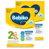 Zestaw Bebiko 2 Nutriflor Expert, mleko następne, powyżej 6 miesiąca, 2 x 600 g - miniaturka zdjęcia produktu